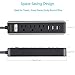 WJZXTEK Mini USB Power Strip/PowerPort Strip Surge Protector with 3 Worldwide Voltage Outlets 3-Port Smart USB Charging Station 6 Feet UL Listed Cord 1250W/10A for iPhone/Tablets/Travel/Office/Home