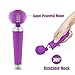 COCHING Cordless Electric Wand Massager G Spot Stimulation Vibrator for Women 100% Waterproof Rechargeable Powerful Massage Wand with 16 Speed Vibrating Patterns Muscle Aches Whisper Quite â€“ Purple