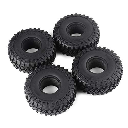INJORA 1.9 Crawler Rubber Tires/Tyre for 1:10 RC Rock Crawler Axial SCX10 SCX10 II 90046 90047 Traxxas TRX-4 TRX4