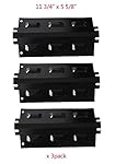 BBQ Mart PP4631 (3-pack) Porcelain Steel Heat Plate Replacement for Charbroil, Kenmore and Others