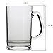Lily's Home Unbreakable Acrylic Classic Beer Mug, Made of Shatterproof Plastic and Ideal for Indoor and Outdoor Use, Reusable, Crystal Clear (16 oz. Each, Set of 4)