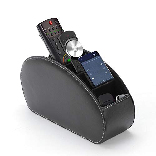 ARTISHION Remote Control Holder, Leather Remote Desktop Organizer with