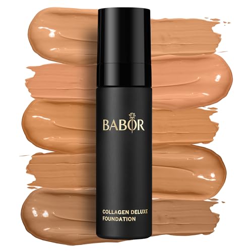 BABOR MAKE UP Collagen Deluxe Foundation, Makeup for Dry and Mature Skin, with Anti-Ageing Serum, Strong Opaque, Long-Lasting, 1 x 30 ml Nr.01 Porcelain