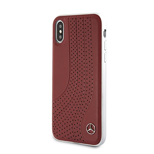 Mercedes Benz iPhone X - by CG Mobile - Red Cell Phone Case Genuine Leather | Easily Accessible Ports | Officially Licensed. Mercedes Benz iPhone X - by CG Mobile - Red Cell Phone Case Genuine Leather | Easily Accessible Ports | Officially Licensed.