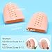 Welnove Big Toe Caps Toe Protectors Breathable Toe Sleeves for Corns, Blisters, Missing or Ingrown Toenails Pack of 10 (Peach)