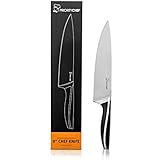 Priority Chef 8 Inch Chef Knife, Full Tang, Sturdy Construction, Perfect for Mincing, Chopping, Dicing and Slicing, Preferred by Many Professional Chefs