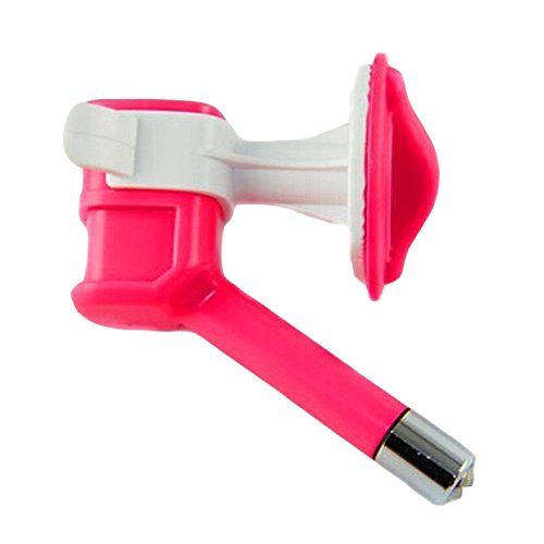 LUCKSTAR No-Drip Pet Cat Dog Drinking Kit Water Dispenser Fountain Bottle Head Water Nozzle (Red) - Thumbnail 2
