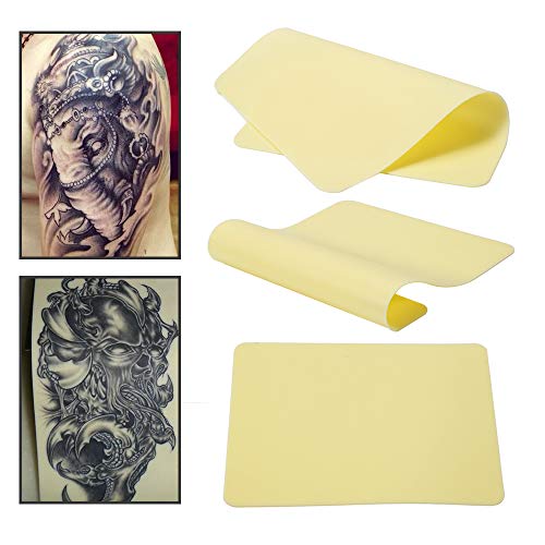 Blank Tattoo Skin Practice Makeup - Sotica Double Sides 5 Sheets 8x6" 1.2MM Silicone Tattooing and Microblading Fake Eyebrows latex Practice Skins for Tattoo Supplies Tattoo Kit - Thumbnail 4