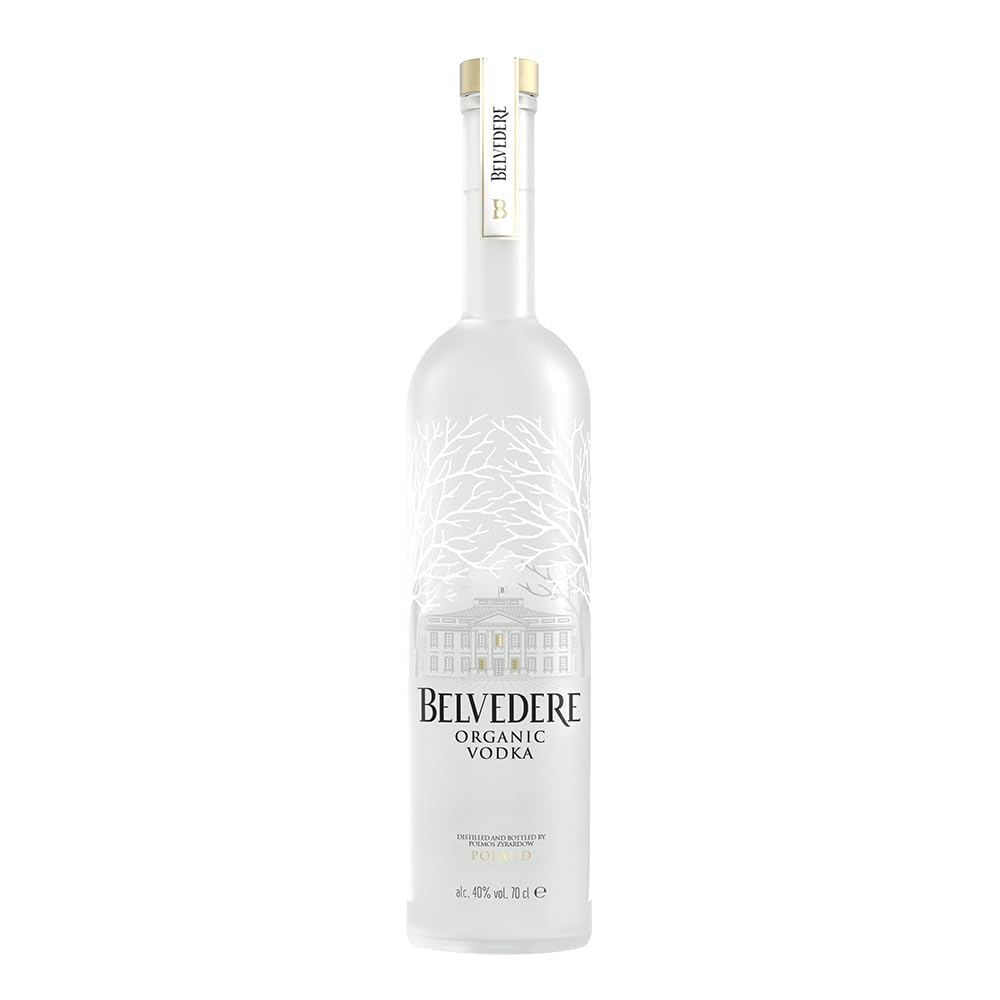 Belvedere Organic Vodka, 70cl | Bio-Premium-Vodka aus polnischem Roggen | Elegant & samtig | Für Cocktails & Pur genießen