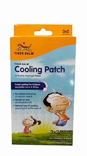 Tiger Balm Cooling Patch, For children (more than 2 years of age) and adults, A Quality Hydrogel Patch, Long lasting for 8 hours. Size : 5 x 11 cm/ sheet (6 Sheets/ 1 box)