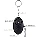 Personal Alarm Keychain ASTUBIA 120dB SOS Emergency Self Defense Safety Alarms Anti-Theft Anti-Attack for Students/Women/Kids/Girls/Superior/Elderly (2 Pack,Black)