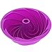 Elbee Holiday Premium Silicone Spiral 6-Cup Cake Pan - Turn Your Ordinary Cake into Culinary Art