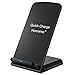 Fast Wireless Charger Stand Pad for iPhone 8/8 Plus,iPhone X/Xs Max/XR,Galaxy S9/S9+, S8/S8 Plus,Note 9 8 5,S7/S7 Edge,S6/S6 Edge/S6 Active,Nexus 6/5/4[Black]
