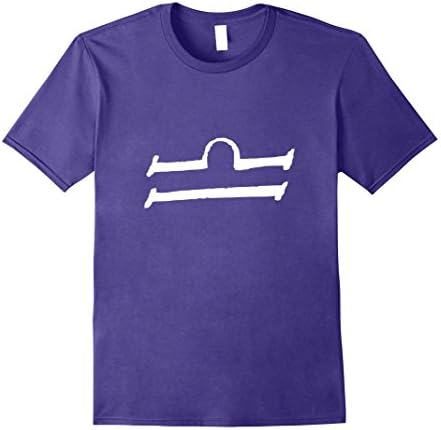 Mens Libra the Scales T-Shirt, Libra Zodiac Sign, Libra Symbol 3XL Purple