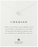 Dogeared Reminders Cherish-Plumeria Charm Necklace, 18