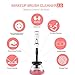SMARTWOOD Makeup Brush Cleaner and Dryer, Completely Cleans and Dries Makeup Brushes in Seconds with 8 Rubber Holders, Suit for All Size Makeup Brushes