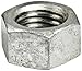 Steel Hex Nut, Hot-Dipped Galvanized Finish, Grade 2, ASME B18.2.2, 5/8