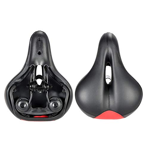 Penghayi Bicycle Soft Silicone Road Bike Bicycle Saddle Hollow MTB Cycling Bike Seat Cushion Cover Pad 10.63" 8.27"(LW) Component (Color : R) - Thumbnail 3