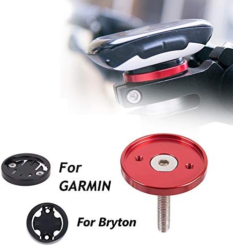 Support Potence Vélo Pour GPS Garmin Edge Et Bryton - Fixation Aluminium CNC Noir