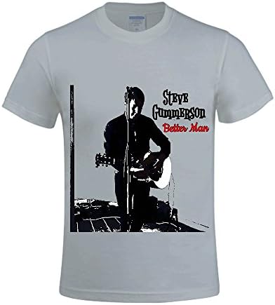 Better Man Steve Gummerson Men Crew Neck T Shirts Polo Grey