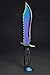 FadeCase Bowie Fade - Real CSGO Knife Skin Counter Strike Global Offensive Full Tang Fixed Blade with Blade Sheath