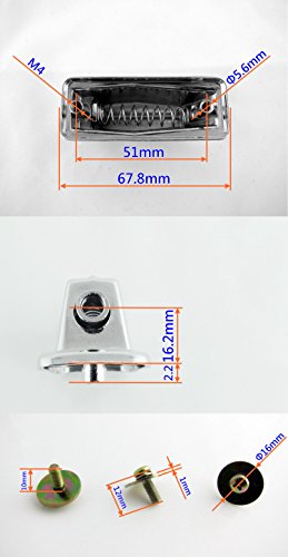 Goedrum 10 Single End Bass Drum Lugs with Mounting Screws