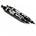 Eyeliner Stamp – WingLiner by Vogue Effects Black, waterproof, smudgeproof, winged long lasting liquid eye liner pen, Vamp style wing, No Dipping required. 2 Pens (10mm Classic)