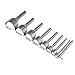 Hanperal 9PCS Leather Half-Round Cutter Punch, Leather end Punch for DIY Craft Handwork