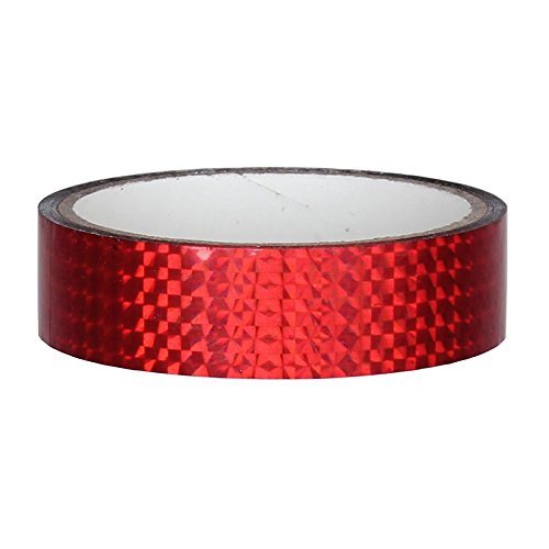 Hologram decorative tape 25 mm x 30m for Hula Hoop, red