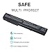 Alipower High Performance 8-Cell Battery Replacement for HP EliteBook 8530P 8540P 8530W 8540W 8730W 8740W / HP ProBook 6545B, fits P/N KU533AA 493976-001 - 12 Months Warranty