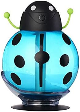 Beetle air humidifier USB Aroma diffuser Aromatherapy Essential oil diffuser Mini Portable Mist Maker LED Night (Blue)