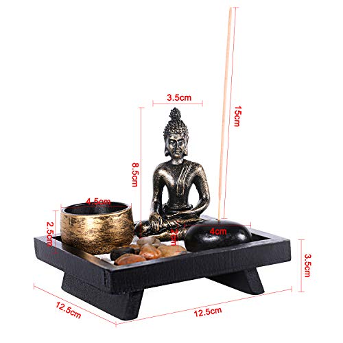 GoMaihe-Zen-Garden-Ornaments-Incense-Stick-Holder-Candle-Tray-Tealight-Candlestick-Holders-Decorative-Accessories-Home-Decorations-for-Living-Room-Bathroom-Dining-Room-Spiritual-Gift-Set-Women-Men