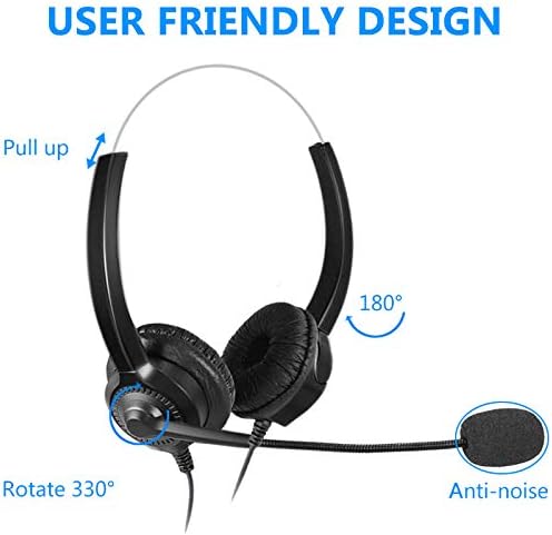 Cuffie Cuffie USB Cablate con Microfono con Antirumore per PC Computer PC  Laptop Cuffiette On Ear per Call Center Skype Chat Conference Call  Videoconferenza Ufficio Cuffie per PC Informatica berjaya.edu.my