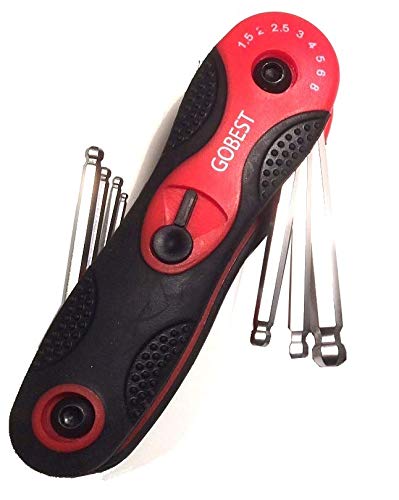 GOBEST hex ball tip folding key set 8 pcs (GB-0024)