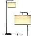 Brightech Montage Modern Floor lamp, LED Floor Lamp for Living Rooms & Offices - Tall Standing Lamp for Bedroom Reading - Corner Pole Lamp for Contemporary Home Decor - Black