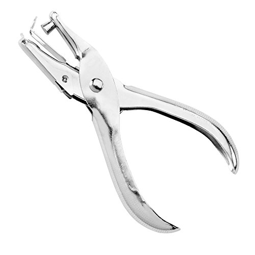 Hole Puncher, 1-Hole Puncher - Ticket Metal Hole Punch - 5 Sheet Capacity - Â¼â€ Hole - Heavy Duty - 6-Pack