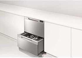 Fisher Paykel Dd60dahw8 Twin Dishwasher Drawer White Double