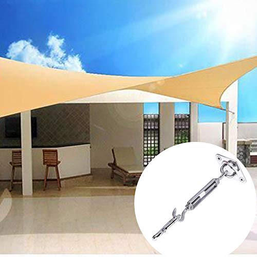 AIEX 40 Stück Sun Shade Sail Hardware Kit Befestigung Sonnensegel Edelstahl 304 Rostschutz für die Installation von Dreieckigen und Quadratischen Sun Shade Sails – Bild 6