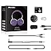 Bluedio Vinyl Stereo Rotary Bluetooth 4.1 Headphones Wireless Headsets with Mic Fashionable On-Ear for Cell Phone/TV/PC (Purple)