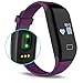 Fitness Tracker with Heart Rate monitor, E3 Activity Watch Step Walking Sleep Counter Wireless Wristband Pedometer Exercise Tracking Sweatproof Sports Bracelet for Android and iOS Purple, EIISON