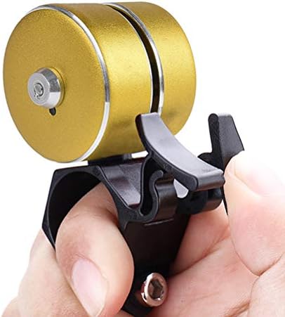 ATNKE Bicycle Bell Mini Aluminum Bike Double Bell Ring Loud & Clear Crisp Sound Bike Accessories for Tricycle Mountain Road Bike MTB BMX Electric Bike