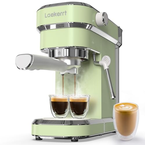Laekerrt Espresso Machine CMEP01 with Milk Frother Green