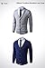 LTIFONE Mens Slim Fit Soft Cable Knit Shawl Collar Button Down Cardigan Sweater with Ribbing Edge(Grey,XL)