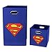 Superman Logo Folding Laundry Basket Blue