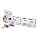 MEDCENTER Traveler 7 Day Pill Organizer, Portable Pill Case, Large Capacity Medication Organizer for Traveling with 4 Daily Compartments, Nylon Pill Container for Travel, Large Size
