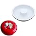Hewnda 1-Pack Round Silicone Donut Mould - Chocolate Mousse Mould - DIY Decorative Baking Tray - Baking Tools Cake Decorating Plate（White)