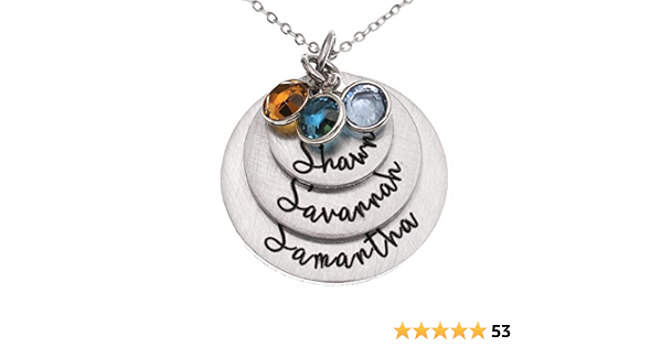 Personalized Birthstone Necklace 