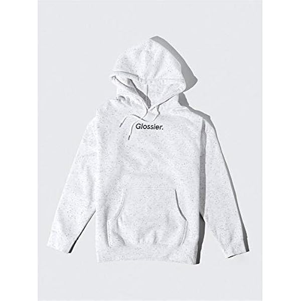 glossier hoodie pink