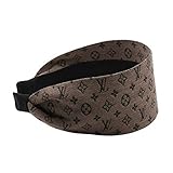 Girliber Handmade Brown Clover Headband 2.5'' Wide