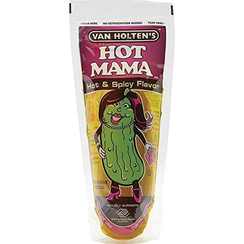 Van Holten's - Pickle-In-A-Pouch - Hot Mama, 12 Pack